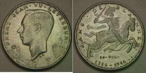 LUXEMBOURG 20 Francs 1946 - Silver 0.835 - XF/aUNC - 373 *