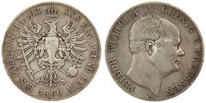 German States - 1 Vereinsthaler  1860 - Frederick William IV, Prussia