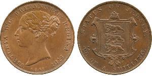 1/26 Shilling Jersey Kupfer Victoria (1819 - 1901)