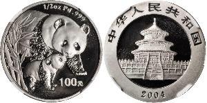100 Yuan República Popular China Palladium 