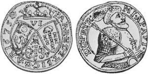 1 Sechser Княжество Трансильвания (1571-1711) Серебро 