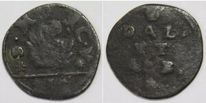 ITALY REPUBLIC OF VENICE DALMATIA & ALBANIA 1 SOLDO ? 1700'S WORLD COIN 