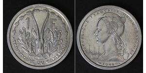 1 Franc Camerun Alluminio 