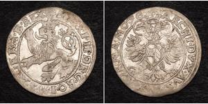  
  1576, Bohemia, Maximilian II. Silver White Grossus (Weissgroschen) Joachimsthal!  Mint Period: 1576 Condition: About XF! Mint Place. Joachimsthal   Reference: Dietiker 176. Rare!  Denominatio ...