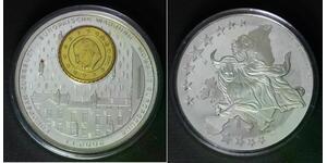 LIBERIA 1 Dollar 2002 Proof - Silver Plated Copper - European Currency - D34