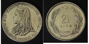 TURKEY 2-1/2 Lira 1979 - Stainless Steel - F.A.O. - aUNC - 3768