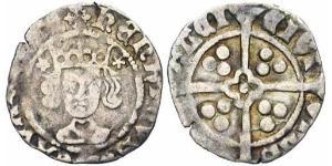 1 Penny Königreich England (927-1649,1660-1707) Silber Heinrich VI (1421-1471)
