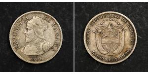  
 
   1904, Panama (Republic). Nice Silver 5 Centimos Coin. VF-XF!   Mint Year: 1904  Reference: KM-2.  Condition: VF-XF!  Denomination: 5 Centimos  Material: Silver (.900)   Diameter: 18mm   We ...