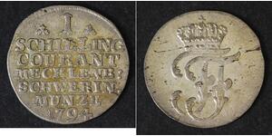 MECKLENBURG SCHWERIN 1 Schilling 1794 - Silver 0.375 - Friedrich Franz I. - 339