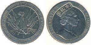 1 Krone Isle of Man Kupfer/Nickel 