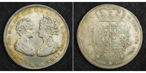  
 Urcaquary  1806, Tuscany, Charles Louis. Large Silver Francescone (10 Paoli / Thaler) Coin.  Under the regency of his mother Maria Luisa of Spain!  Mint Year: 1806 Mint Place: Pisa (Italy) Den ...