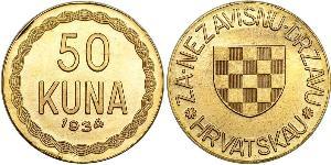 50 Kuna Kroatien Gold 