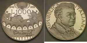 ITALY 1000 Lire 1995 R Proof - Silver 0.835 - Pietro Mascagni Composer - 1625 *