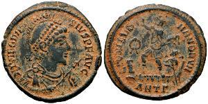 1 Follis /  AE2 羅馬帝國 青铜 Theodosius I (347-395)