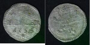 HESSE-CASSEL (German State) 6 Heller 1756 - Billon - Wilhelm VIII. - 2741