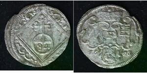 WURZBURG 1/84 Thaler 1696 F - Silver - Johann Gottfried II. - VF - 2888