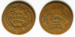 TRANSYLVANIA 1 Greschl 1764 - Copper - Maria Theresia - 3391