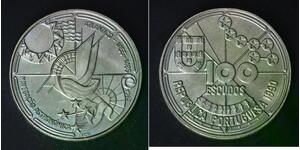 PORTUGAL 100 Escudos 1990 - Copper/Nickel - Celestial Navigation - aUNC - 2033