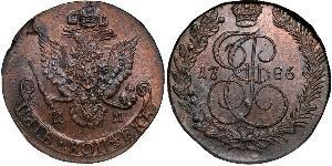 5 Kopeck Empire russe (1720-1917) Cuivre Catherine II (1729-1796)