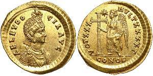 1 Solidus Impero bizantino (330-1453) Oro Aelia Eudocia Augusta (401-460)