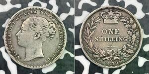 1879 Great Britain Victoria 1 Shilling Lot#DS860 Silver! Better Date KM#734.2