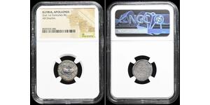 ILLYRIA, Apollonia. 230-229 BC. Silver Drachm, Cow with calf, NGC Certified