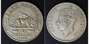 EAST AFRICA 1 Shilling 1952 - Copper/Nickel - George VI. - XF - 1569