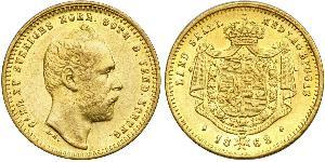 1 Ducat Svezia Oro Carlo XV di Svezia (1826 - 1872)
