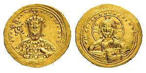 COSTANTINO VIII (1025-1028) Histamenon Nomisma. D/Busto dell'imperatore R/ Busto del Cristo. Sear 1815 DOC 1 Au g 4,39 SPL