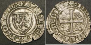 FRANCE Guenar ND - Charles VI (1380-1422) - Silver - used - 3371 