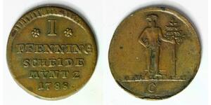 BRUNSWICK WOLFENBUTTEL 1 Pfennig 1788 C - Copper - VF - 1468
