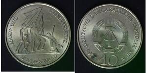 GERMANY (DDR) 10 Mark 1972 A - Copper/Nickel - Buchenwald Memorial - 683