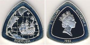 3 Dollar Bermuda Silver Elizabeth II (1926-2022)