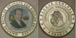 CONGO (D. Republic) 5 Francs 1999 Proof - Belgium / King Albert II. - 1081 *