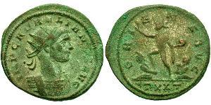 1 Antoninian Römische Kaiserzeit (27BC-395) Bronze Aurelian (215-275)