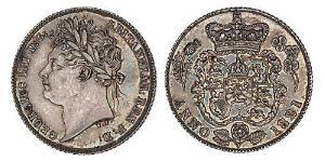 1 Sixpence / 6 Penny Reino Unido de Gran Bretaña e Irlanda (1801-1922) Plata Jorge IV (1762-1830)