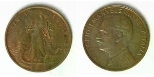 ITALY 1 Centesimo 1914 R - Bronze - Vittorio Emanuele III. - VF - 2764