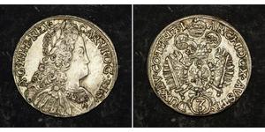  
  1731, Emperor Charles VI. Beautiful Silver 3 Kreuzer (Groschen) Coin. aXF!  Mint Year: 1731 Condition: About XF! Reference: KM-1587.   Mint Place: Hall (Tyrol, Austria) Denomination: 3 Kreuze ...