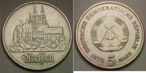 GERMANY (East - DDR) 5 Mark 1972 A - Cu-Zn-Ni - City of Meissen - XF - 52 *