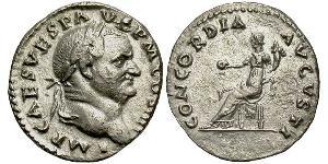 1 Denario Imperio romano (27BC-395) Plata Vespasiano (9-79)
