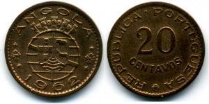 20 Centavo 葡屬西非 (1575 - 1975) / 葡萄牙 青铜 