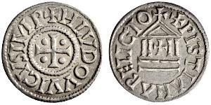 FRANKREICH Karolinger Ludwig der Fromme, 814-840. Denar o. J. Christiano Religio. 1.47 g. Morrison/Grunthal 472. Sehr schön-vorzüglich.