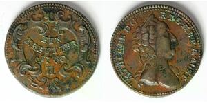 AUSTRIA 1 Kreuzer 1760 H - Copper - Maria Theresia - XF- - 577