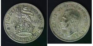 GREAT BRITAIN 1 Shilling 1940 - Silver 0.500 - George VI. - VF - 3831