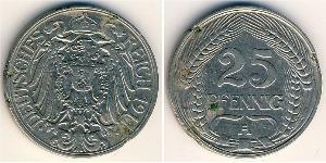 25 Pfennig 德国 镍/銅 