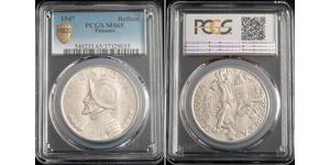  
  1947, Panama (Republic). Beautiful Large Silver 1 Balboa Coin. PCGS MS-65!  Mint Year: 1947  Reference: KM-13.  Denomination: Balboa  Condition: Certified and graded by PCGS as MS-65!  Materi ...