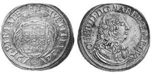 2/3 Thaler Fürstentum Ansbach (1398–1792) Silber Johann Friedrich (Brandenburg-Ansbach)(1654 – 1686)