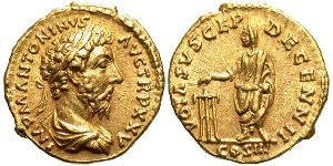 1 Aureo Impero romano (27BC-395) Oro Marco Aurelio (121-180)