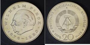 GERMANY (DDR) 20 Mark 1972 A - Copper/Nickel - Wilhelm Pieck - aUNC - 1693