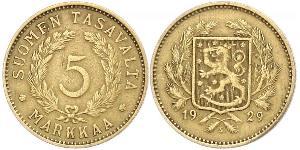 5 Марка Фінляндія (1917 - ) Латунь 